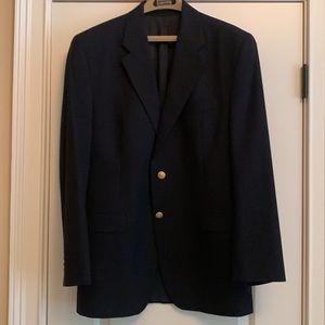 Chaps Classic navy blue blazer with gold buttons